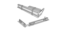 Contre-cadres en tôle galvanisée, pour un montage rapide et simple des grilles de ventilation